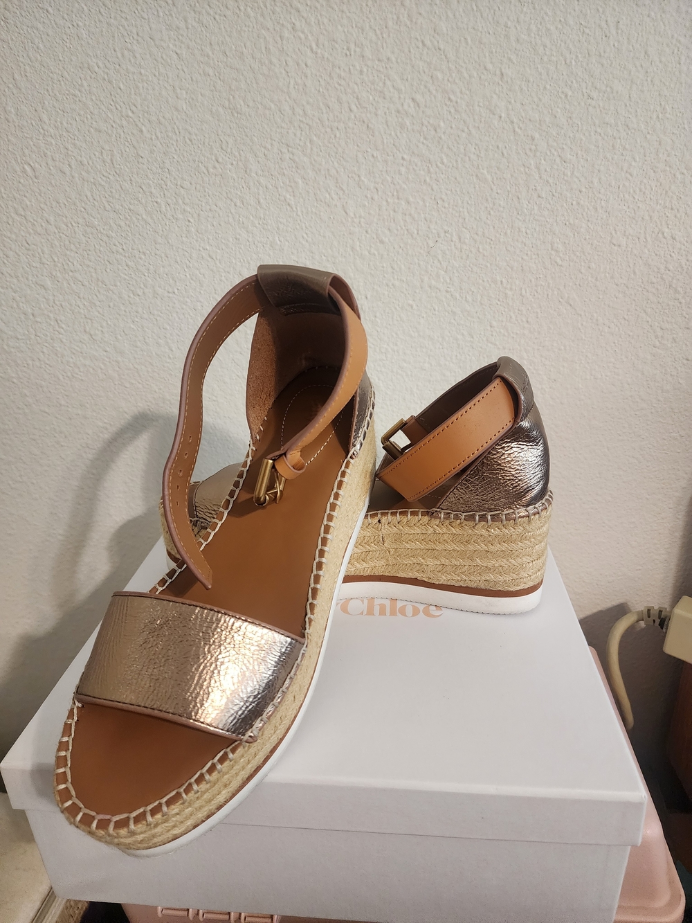 SeeBy Chloe Glyn Espadrilles, Size 39.